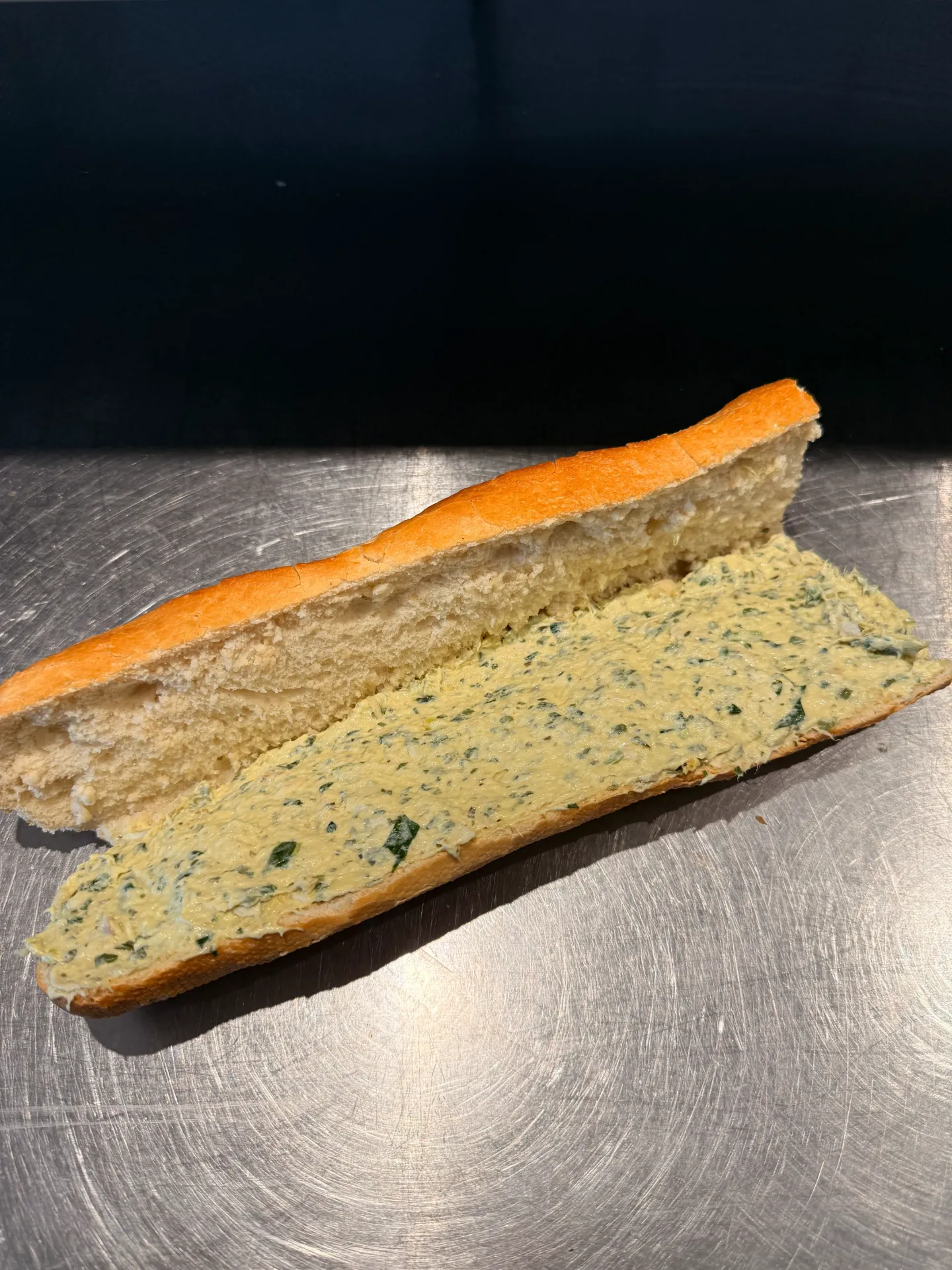 Poulet estragon (Normal (1/2 baguette), Baguette blanche, Sans crudités)