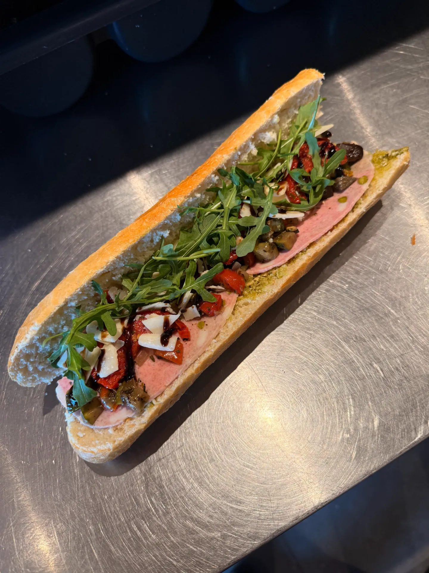 Jeu de la tomate : MORTADELLE (Normal (1/2 baguette), Baguette blanche)